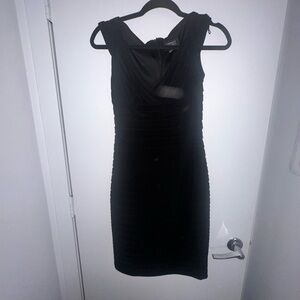 Classic Black Sleeveless Sheath Dress
